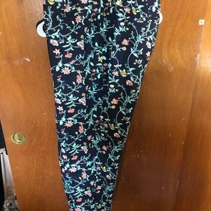 LOFT Floral Trousers